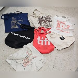 Lots of 7 Reusable and washable Tote Bags